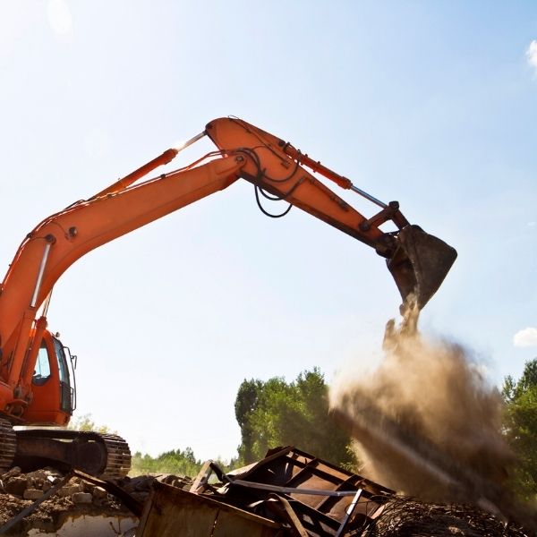 Structure demolition in Upstate South Carolina